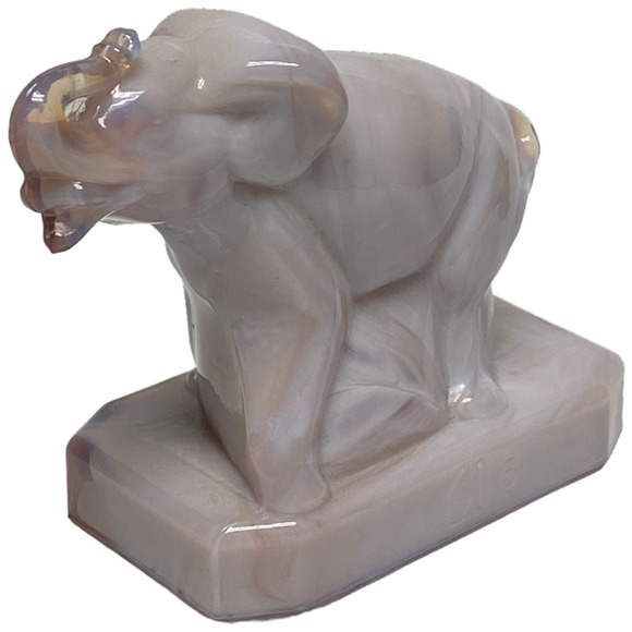 Zack the Elephant Boyd Art Glass Retired 1996 Mystique Grey - Picture 7 of 13